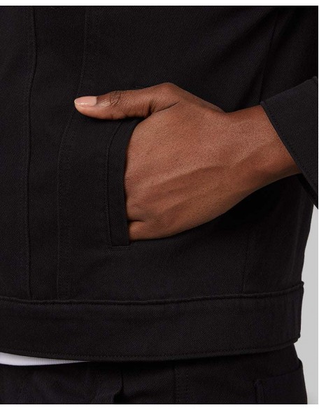 WOMEN'S MINI KNIT TWILL TRUCKER JACKET